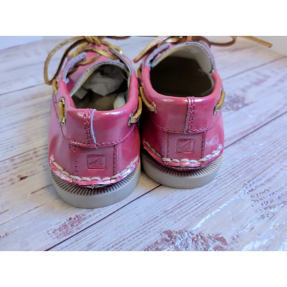 Sperry top sider girls teaberry/shiney pink size 13 M